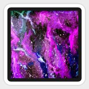 Galaxy pinked Sticker